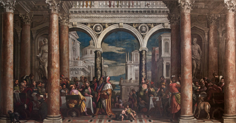 Paolo Veronese. A feast in the house of Levi (after restoration in 2014)