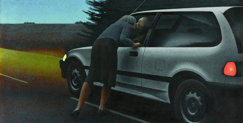 Alex Colville. Kiss and Honda