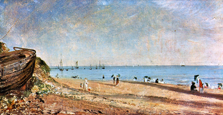 John Constable. The coast in Brighton, Sussex