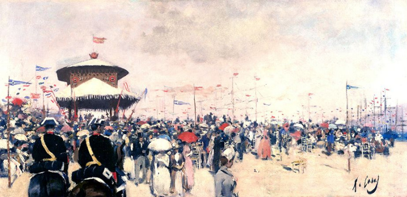 Ramon Casas i Carbó. Grand opening of the regatta in Barcelona