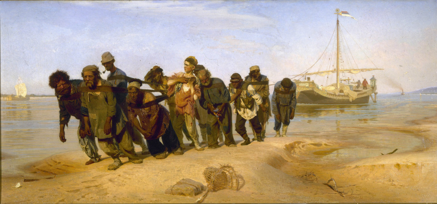 Ilya Efimovich Repin. Barge haulers on the Volga