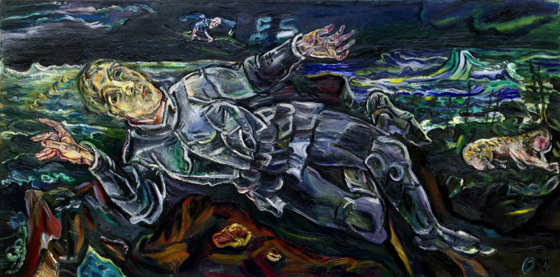 Oskar Kokoschka. A knight errant (Self-portrait)