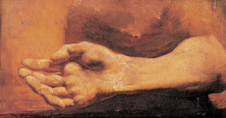 Théodore Géricault. Male hand. Etude