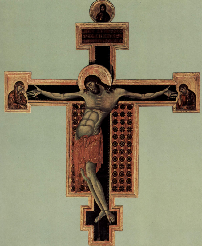 The crucifixion, 1250, 316×285 cm by Giunta Pisano: History