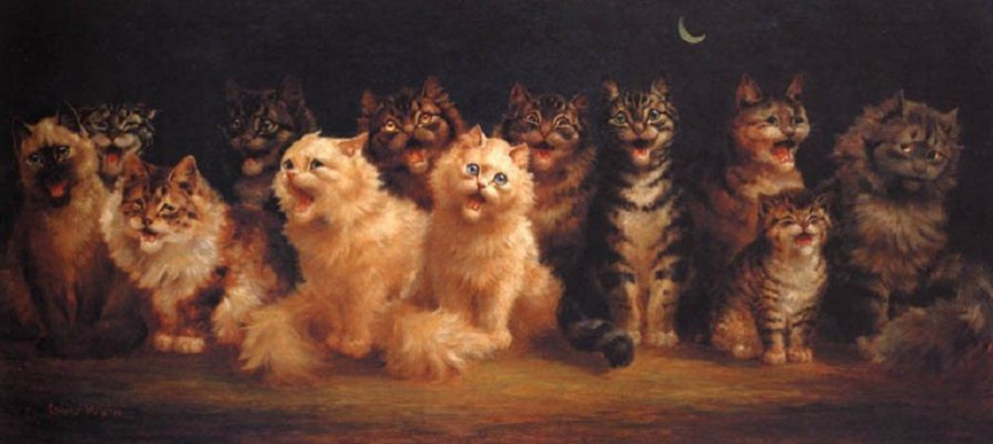 Louis Wain. Cat choir