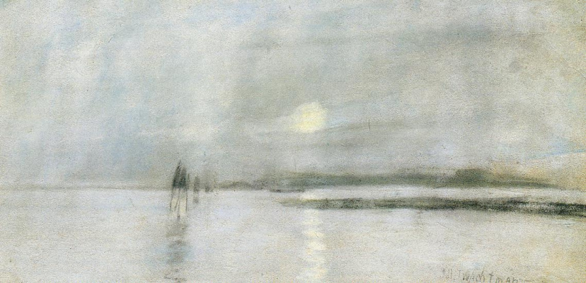 John Henry Twachtman. Moonlight, Flanders