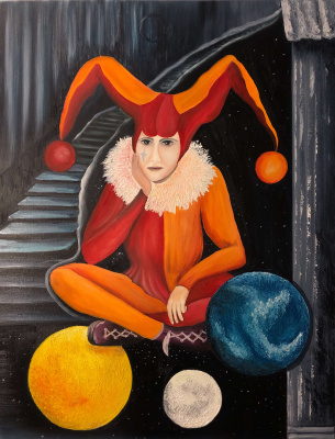 玛丽亚 阳光. 小丑.塔罗牌