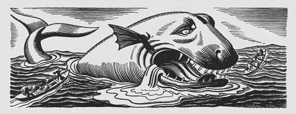 Rockwell Kent. Illustrazione per il romanzo di G. Melville "Moby Dick"