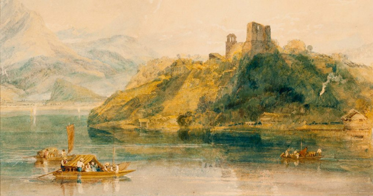 Joseph Mallord William Turner. Castle Rinkenberg, Lake Brienz, Switzerland