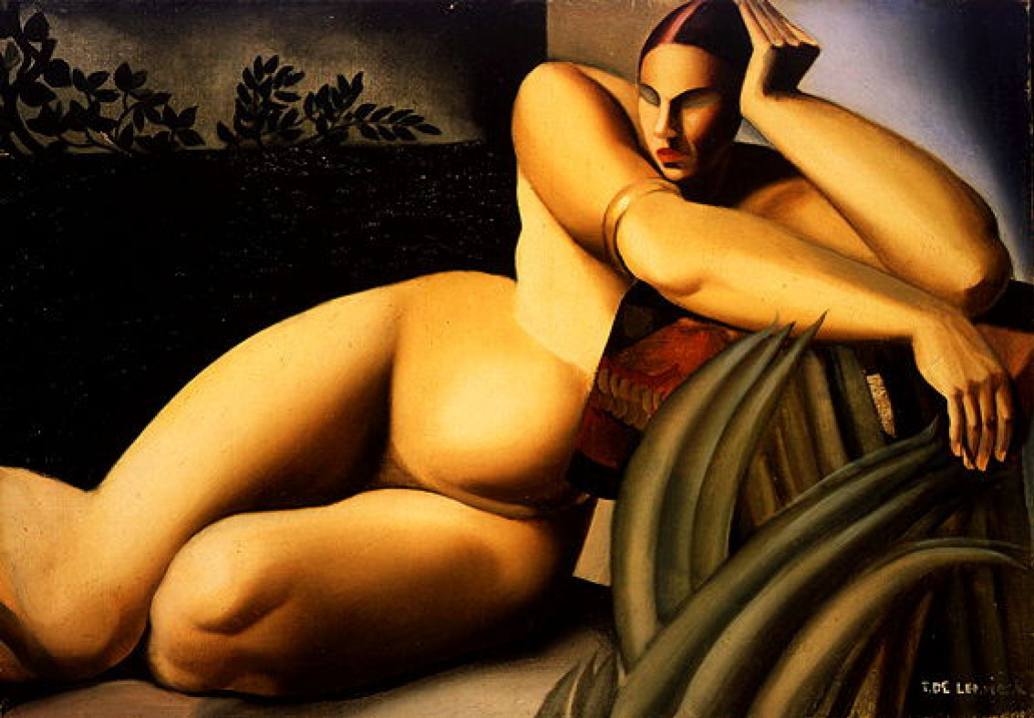 Tamara Lempicka Desnuda en la terraza, 1925, 38×55 cm: Descripción de la  obra | Arthive