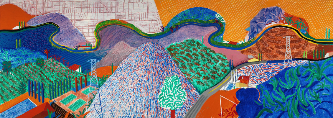 David Hockney. Mulholland Drive. La strada per lo studio