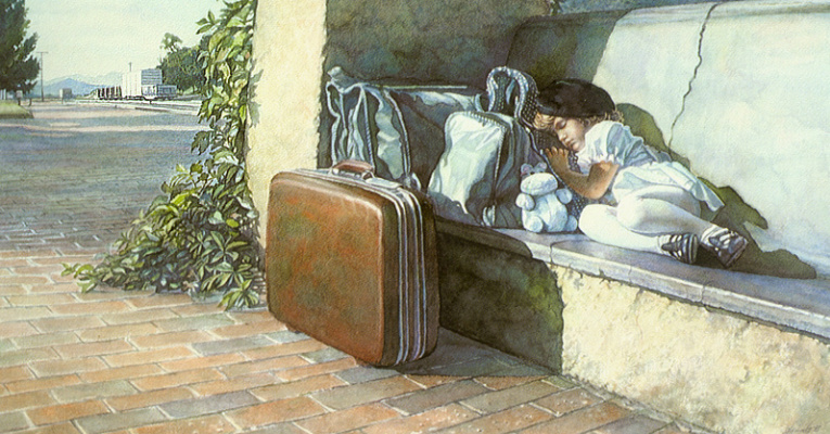 Steve Hanks. A weary traveler