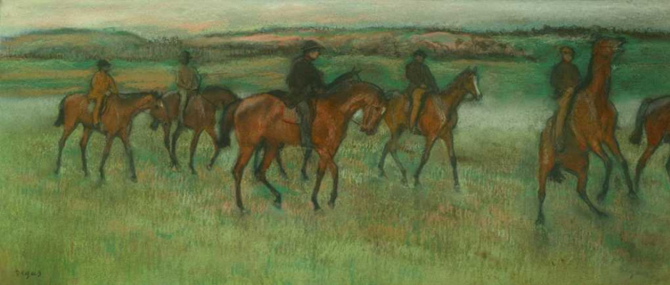 Edgar Degas. Проездка cavalli da corsa