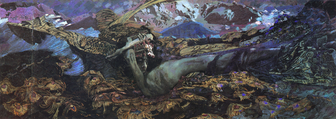 Mikhail Vrubel. The Demon Downcast