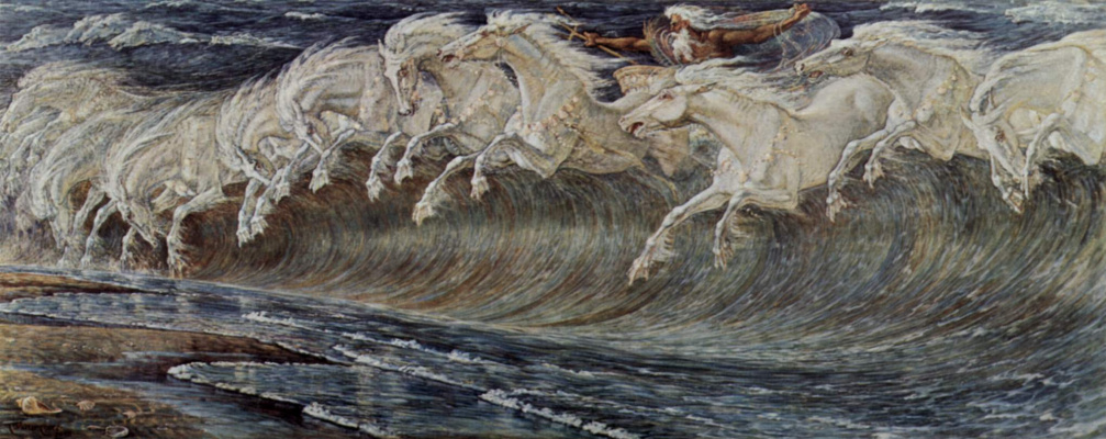 Walter Crane. The Horses Of Neptune
