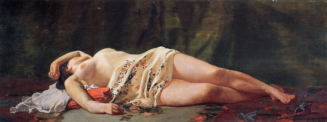 Frédéric Bazille. Reclining Nude