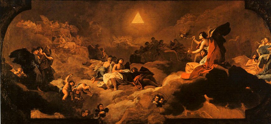 Francisco Goya. The worship of God's name