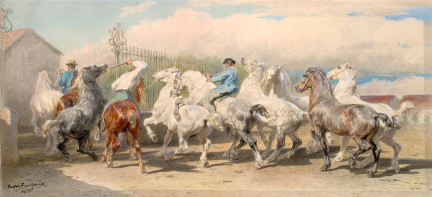 Rose Bonhur. The return of the market horses