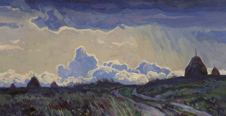 Oleg Borisovich Zakharov. Goes evening thunderstorm