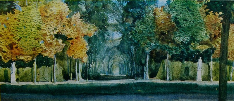Konstantin Somov. Autumn in the Park of Versailles
