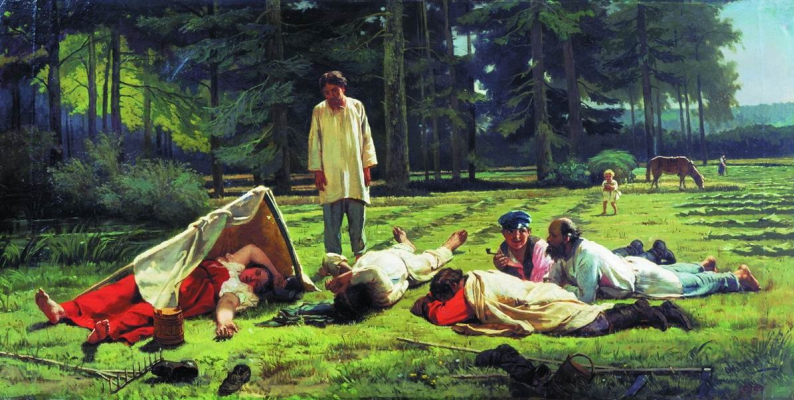 Firs Sergeevich Zhuravlev. Rest on haymaking. Vologda State Historical-Architectural and Art Museum-Reserve