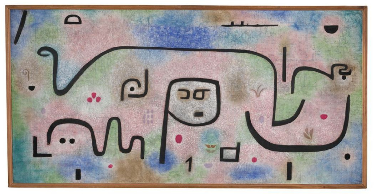 Paul Klee Insula Dulcamara, 1938, 176×88 厘米：作品描述| Arthive