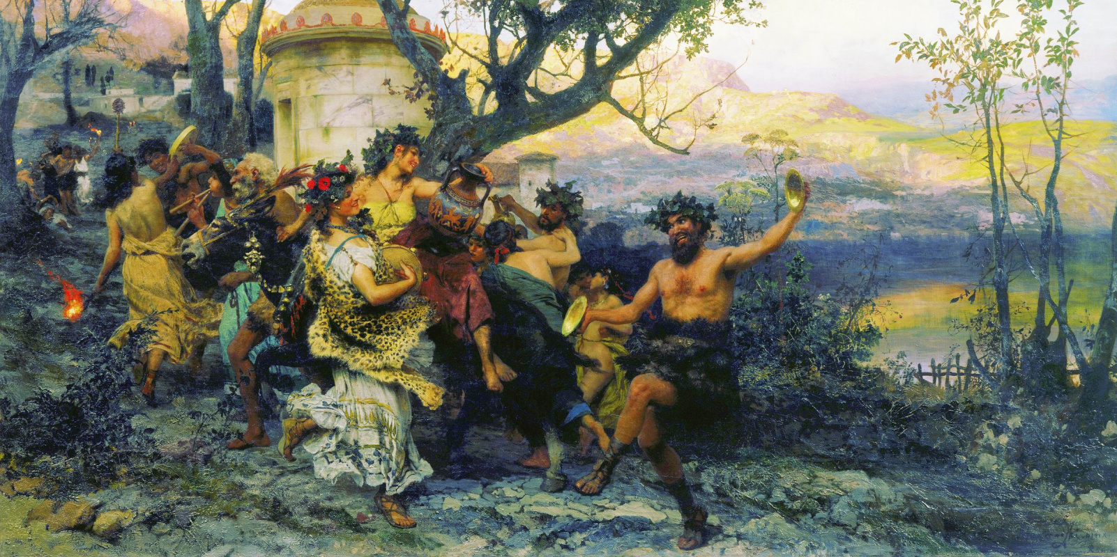 Buy digital version: The Feast Of Bacchus by Генрих Ипполитович  Семирадский, Serpukhov | Arthive