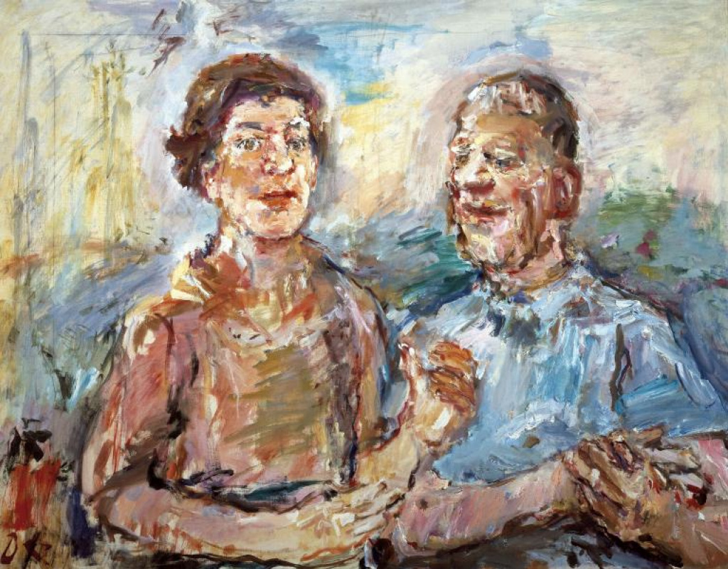 決算セール◇Salzburg Oskar Kokoschka 油彩画 複製画 Oskar Kokoschka Double portrait: Oscar Kokoshka and Alma Mahler