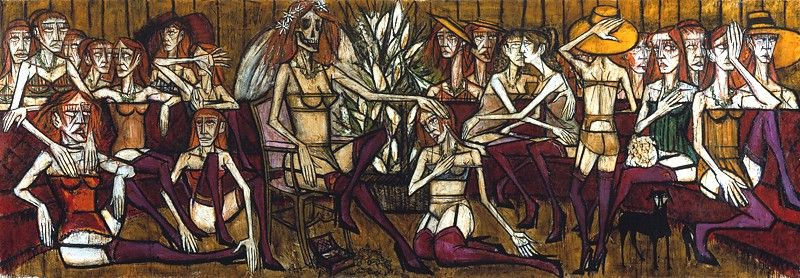 Bernard Buffet. Les Folles : La mariee