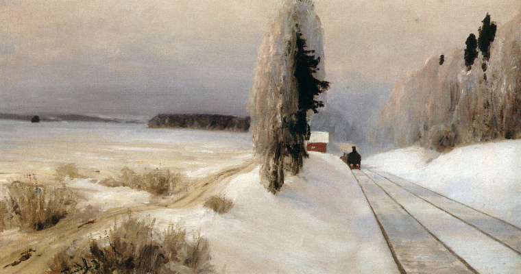 Vasily Polenov. Railway near the station Tarusskaya