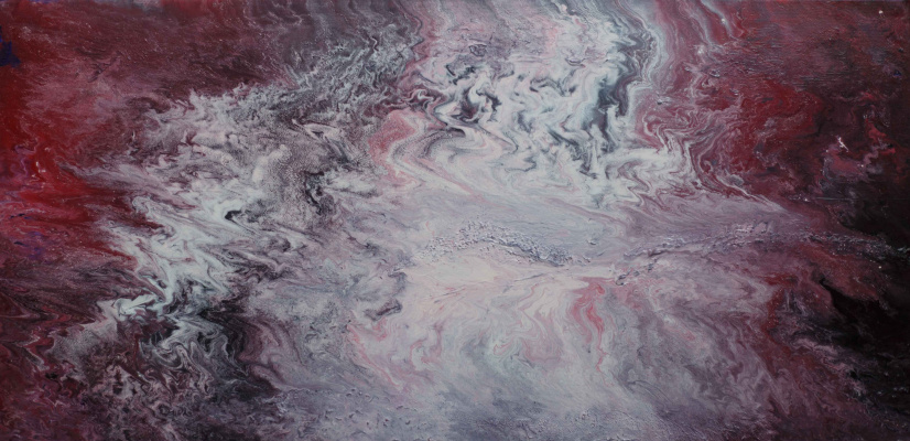 Alla Struchayeva. Painting "Ice Ring in the Universe"