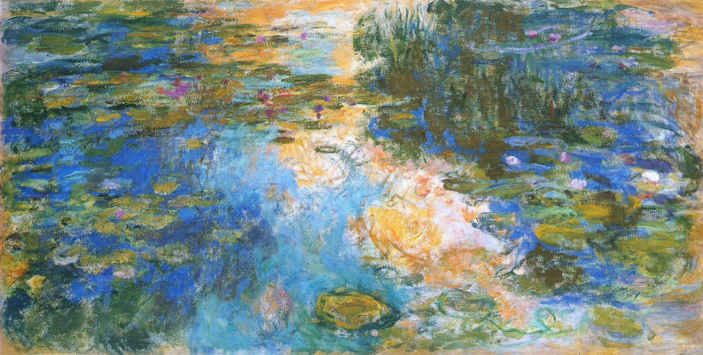 Claude Monet. Pond with water lilies