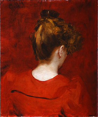 Carolus-Durand. The girl in the red