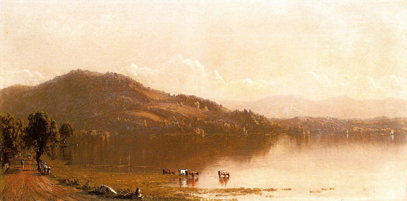 Sanford Robinson Gifford. Mount Merino on the Hudson near olana