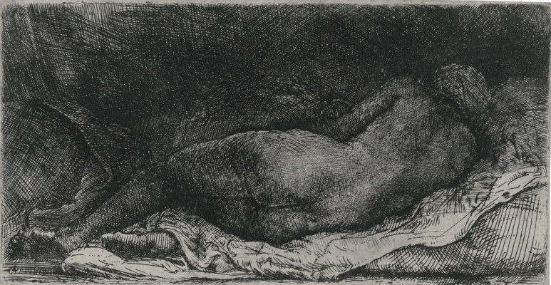 Rembrandt Harmenszoon van Rijn. Reclining Nude