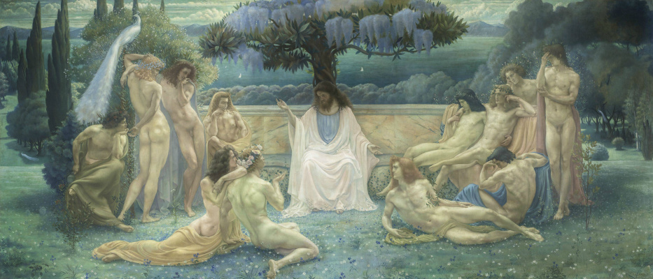 Jean Delville. School of Plato