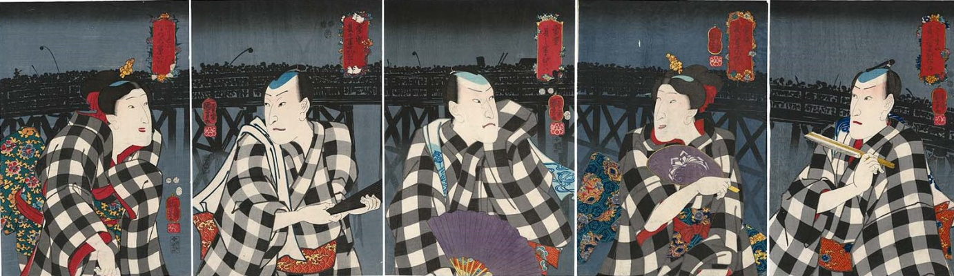 Utagawa Kuniyoshi. Portraits of the Kabuki actors