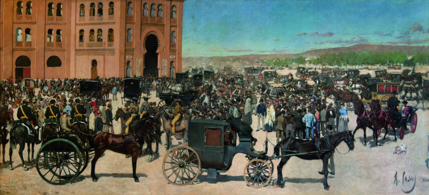 Ramon Casas i Carbó. Entrance to the arena in Madrid