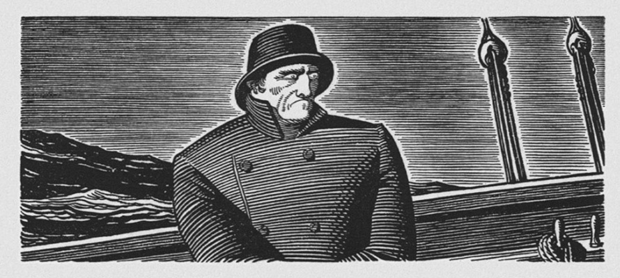 Rockwell Kent. 插图的小说H.梅尔维尔"Moby dick"