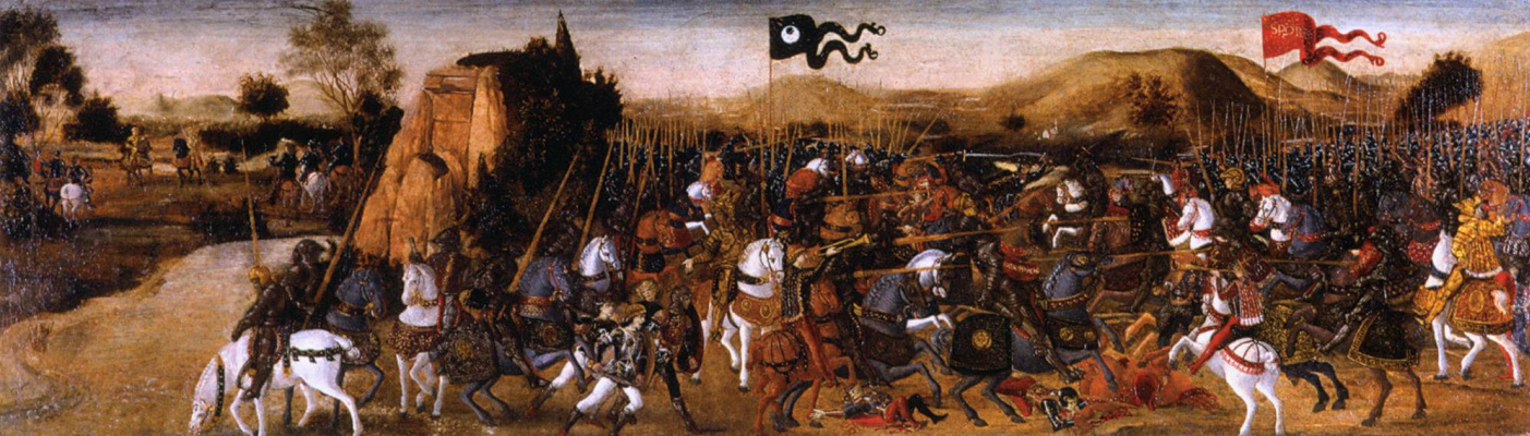 Andrea del Verrocchio. Bataille de pidne