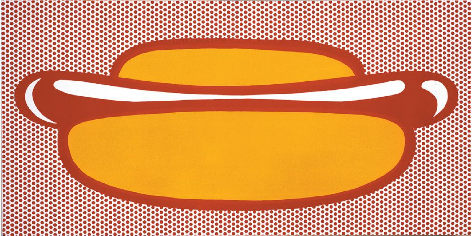 絵画 hot dog Hot dog, 1964, 122×61 cm by Roy Lichtenstein: History, Analysis