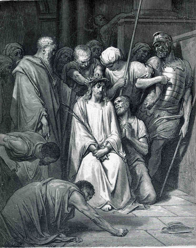 Paul Gustave Dore Jesus Christ in the crown of thorns, 1877