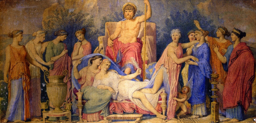 Jean Auguste Dominique Ingres. Nacimiento de las musas
