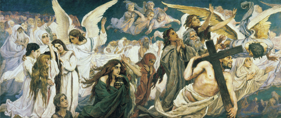 Viktor Vasnetsov. Triptych "the Joy of the righteous in the Lord. The threshold of Paradise". The sketch for the painting of the Vladimir Cathedral in Kiev. Fragment (the left part)