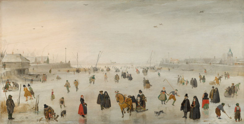 Hendrik Avercamp. Scene on the ice