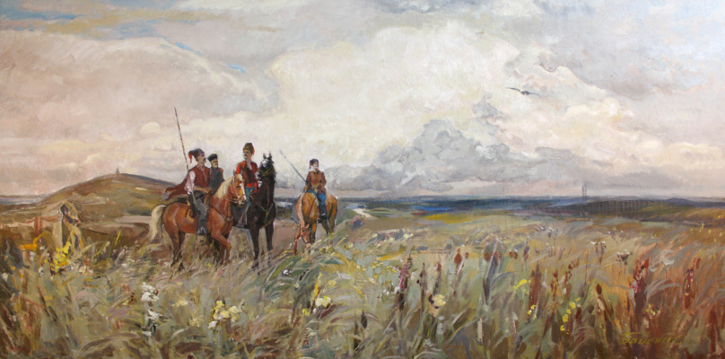 Victor Vladimirovich Babentsov. Cossacks in the field