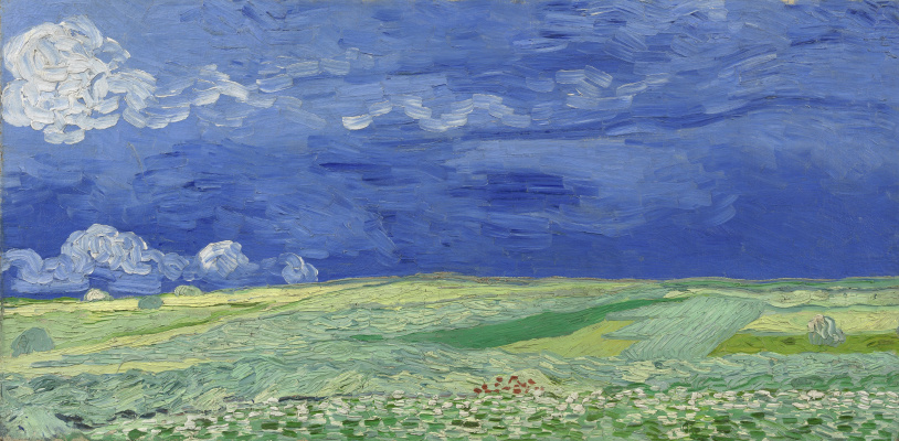 Vincent van Gogh. Clouds over wheat fields