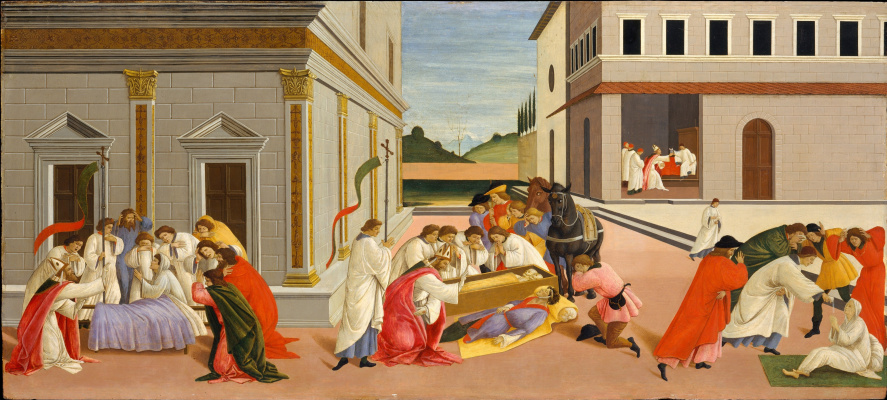 Sandro Botticelli. Tre miracoli di San Zinovy