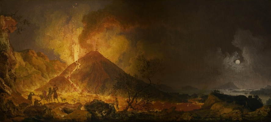 Pierre-Jacques Woller. The eruption of Vesuvius. 1771