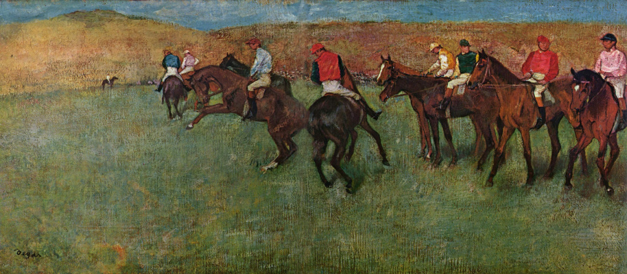 Edgar Degas. Before the race